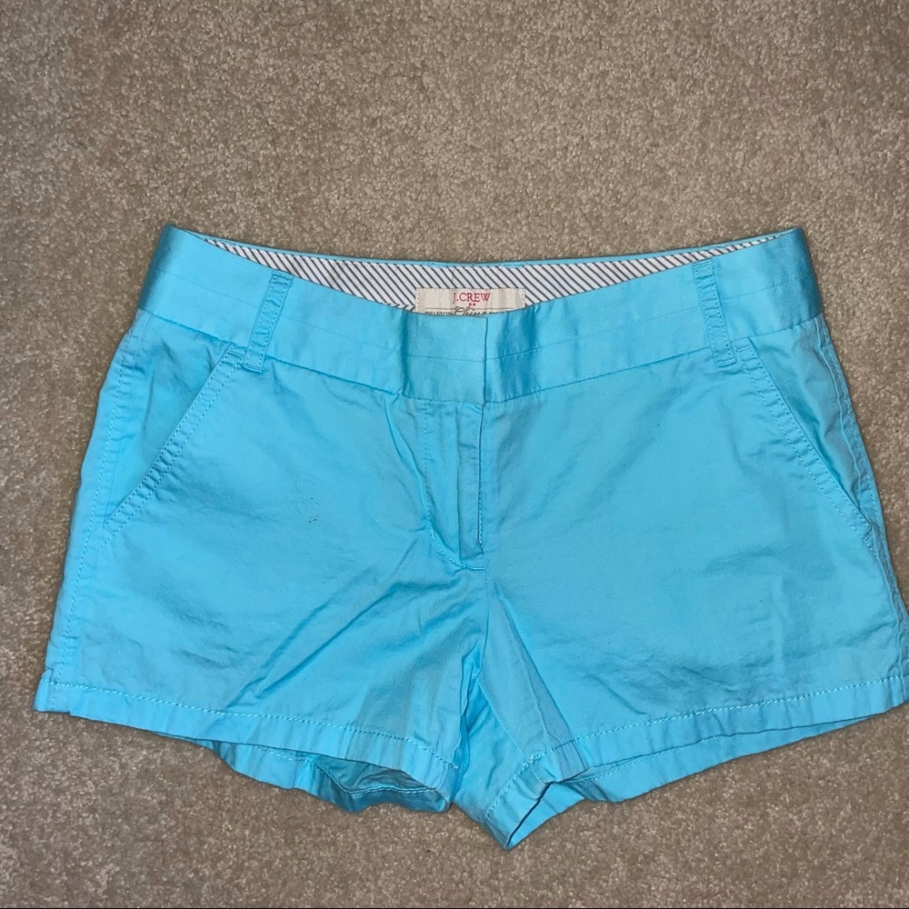 Bright Blue J.Crew Chino Shorts Size 2